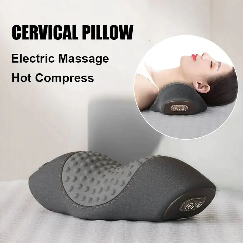 ๐ Enjoy Half Price - Heating Massage Neck Pillow