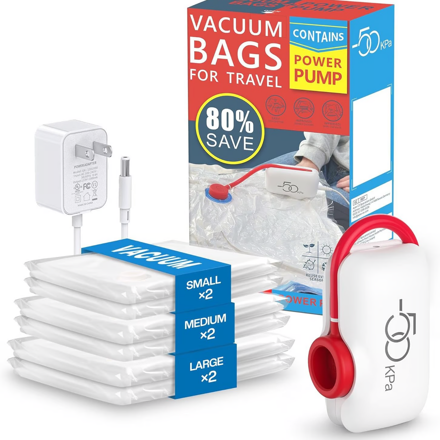 π Hot Sale 50% OFF π₯6-Pack USB Electric Vacuum Compression Bags β Save Space, Travel Light!