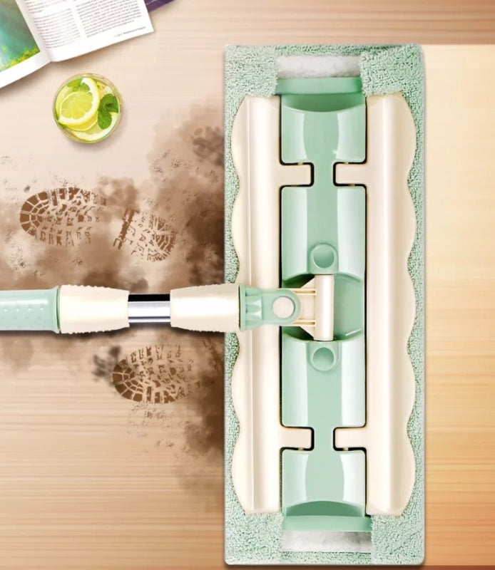 đ„Hot Sale 50% OFFâłFlat Mop with Stainless Steel Handle with Reusable Washable Mop Cloths