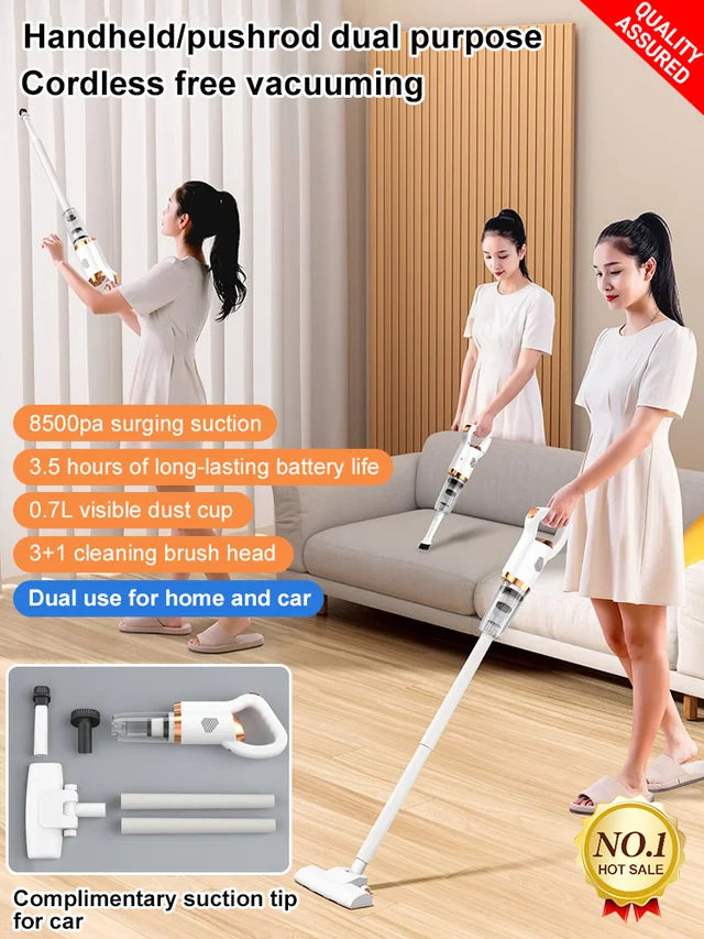 🔥Limited Time Offer 49% OFF🔥Multifunctional Suction Blowing 3-in-one Portable Cordless Handheld Vacuum Cleaner