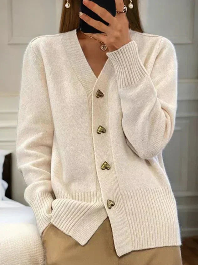👑Hot Sale 49% Off🔥🌸Women's Casual Autumn Plain Yarn Buttoned Cardigan
