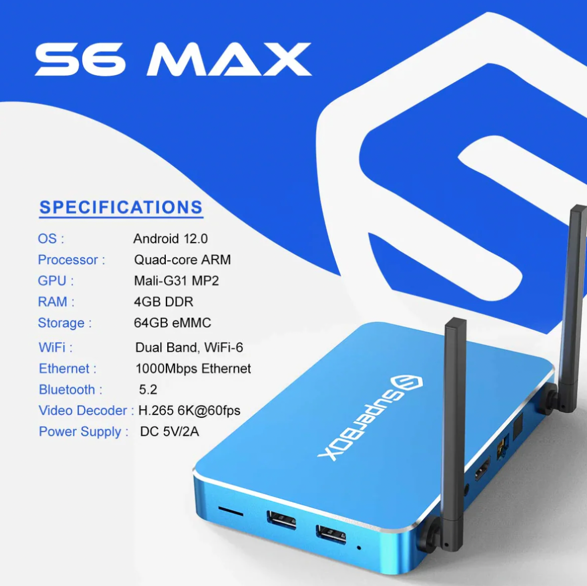 Superbox S6Max (Latest Model) – Limited Stock, 50% OFF Sale!Free Shipping!