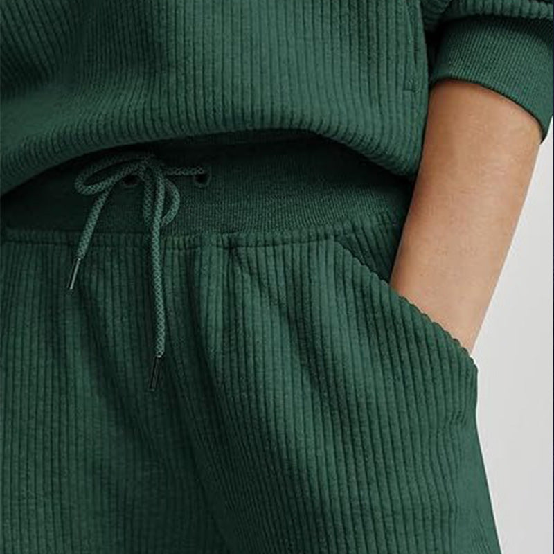 Long Sleeve Half Zip Sweatsuits Set📣
