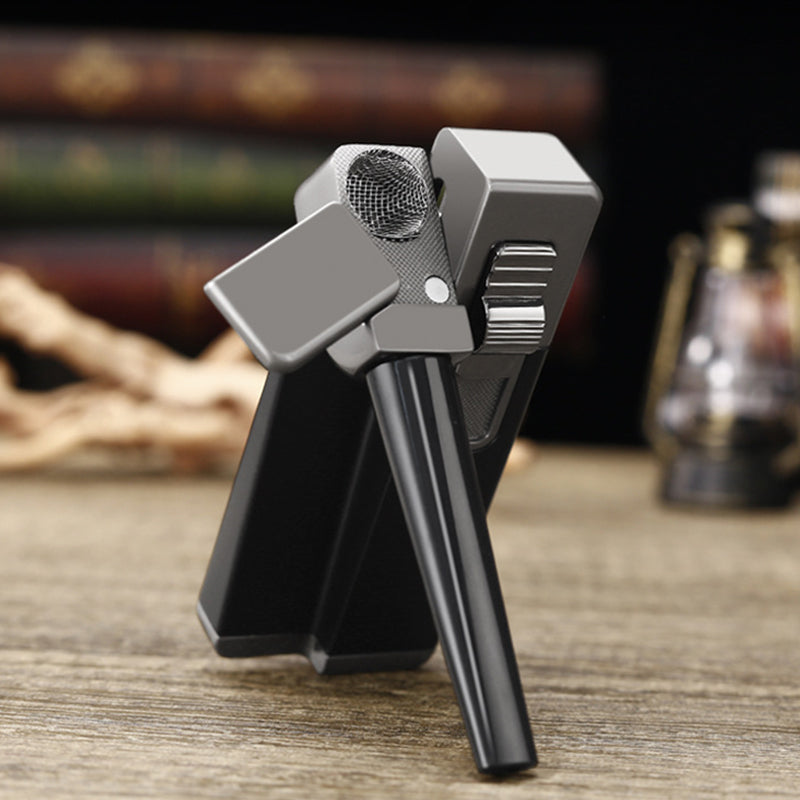 šLimited Time Offerš„Slant Flame Inflatable tobacco Pipe Dual Purpose Lighter