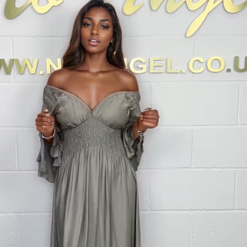 đź’•Spring Newđź’•Women's Flowy Ruffle High Waist Dress