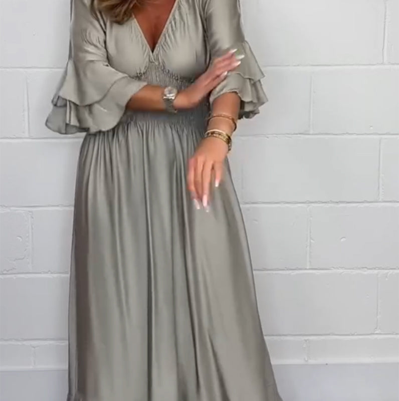 đź’•Spring Newđź’•Women's Flowy Ruffle High Waist Dress