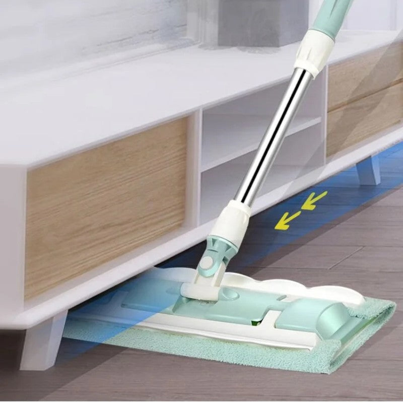 đ„Hot Sale 50% OFFâłFlat Mop with Stainless Steel Handle with Reusable Washable Mop Cloths