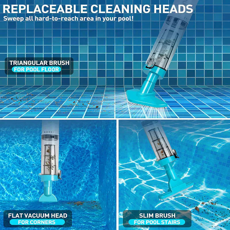 π3-in-1 Cordless Handheld Pool Vacuum Cleaner