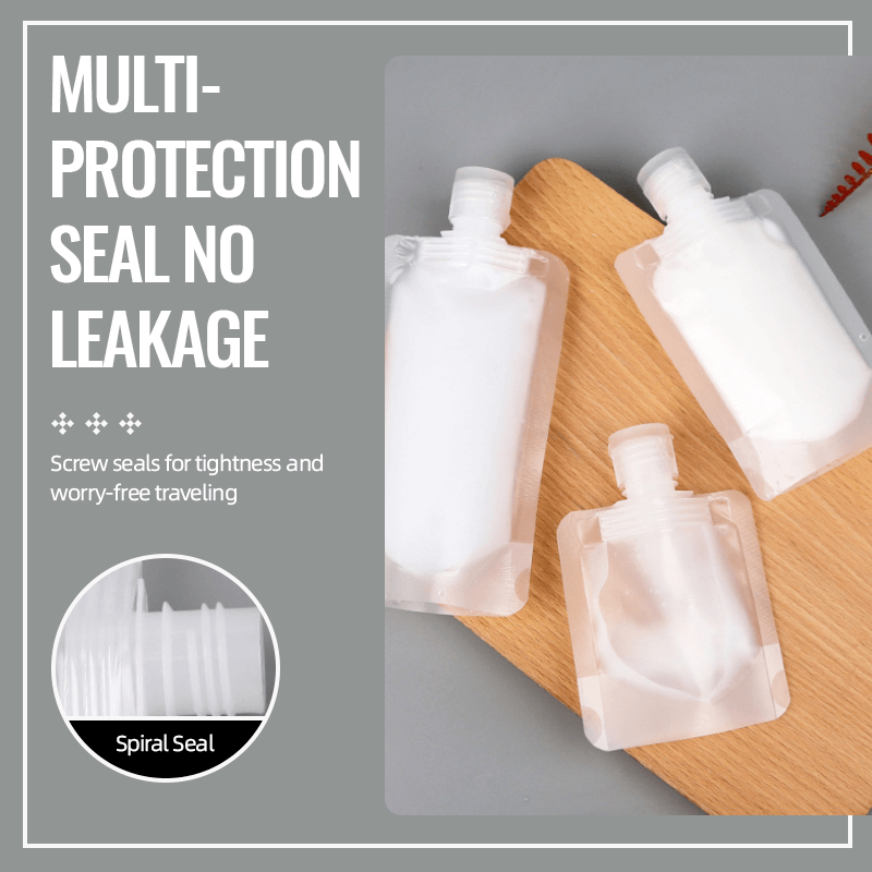 (🌷Summer SALE ) Portable Travel Fluid Makeup Packing Bag(10 Pcs)