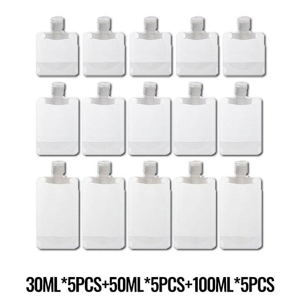 (🌷Summer SALE ) Portable Travel Fluid Makeup Packing Bag(10 Pcs)