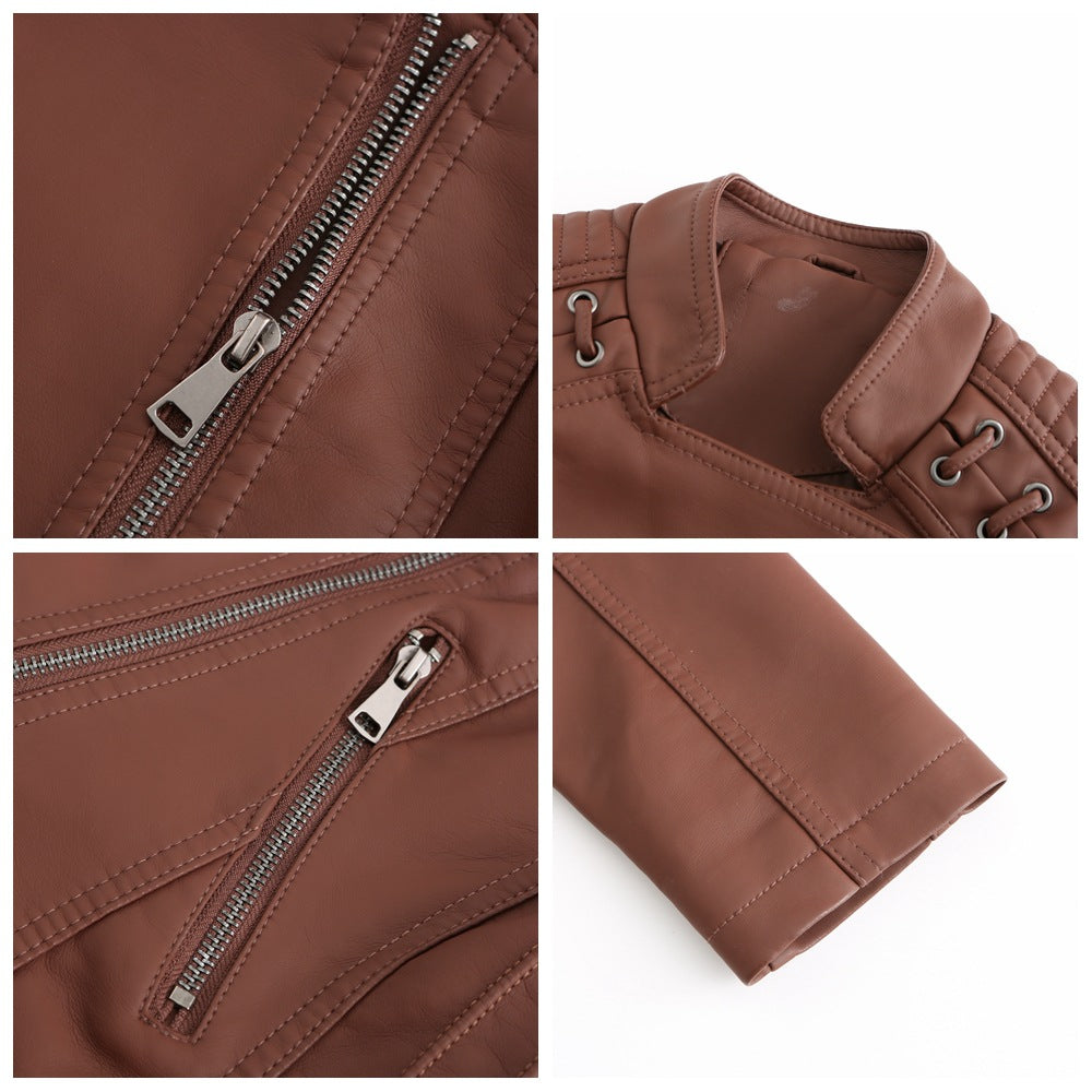 New Arrival- 50% OFF💝💥 Washed Leather Jacket