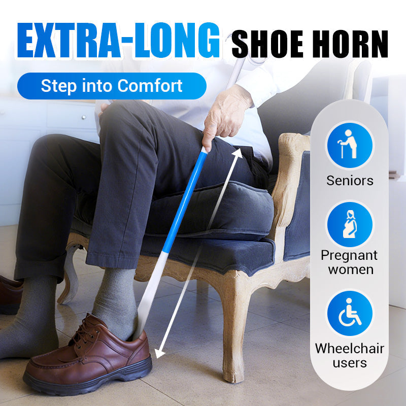 🔥Hot Sale🔥Adjustable Long Shoe Horn with Sock Remover for Seniors
