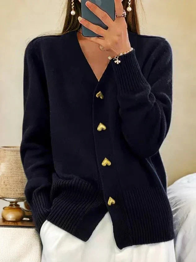 👑Hot Sale 49% Off🔥🌸Women's Casual Autumn Plain Yarn Buttoned Cardigan
