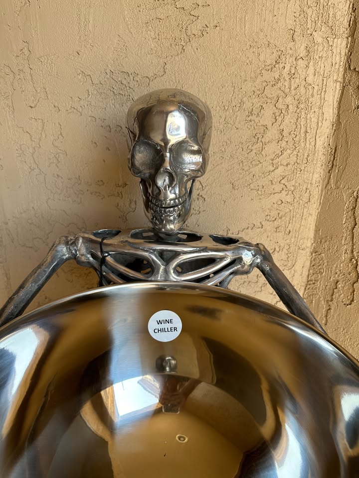 🎃55’’ Life-Size Halloween Skeleton with Candy & Drink Bowl | Spooky Party Decoration & Cooler