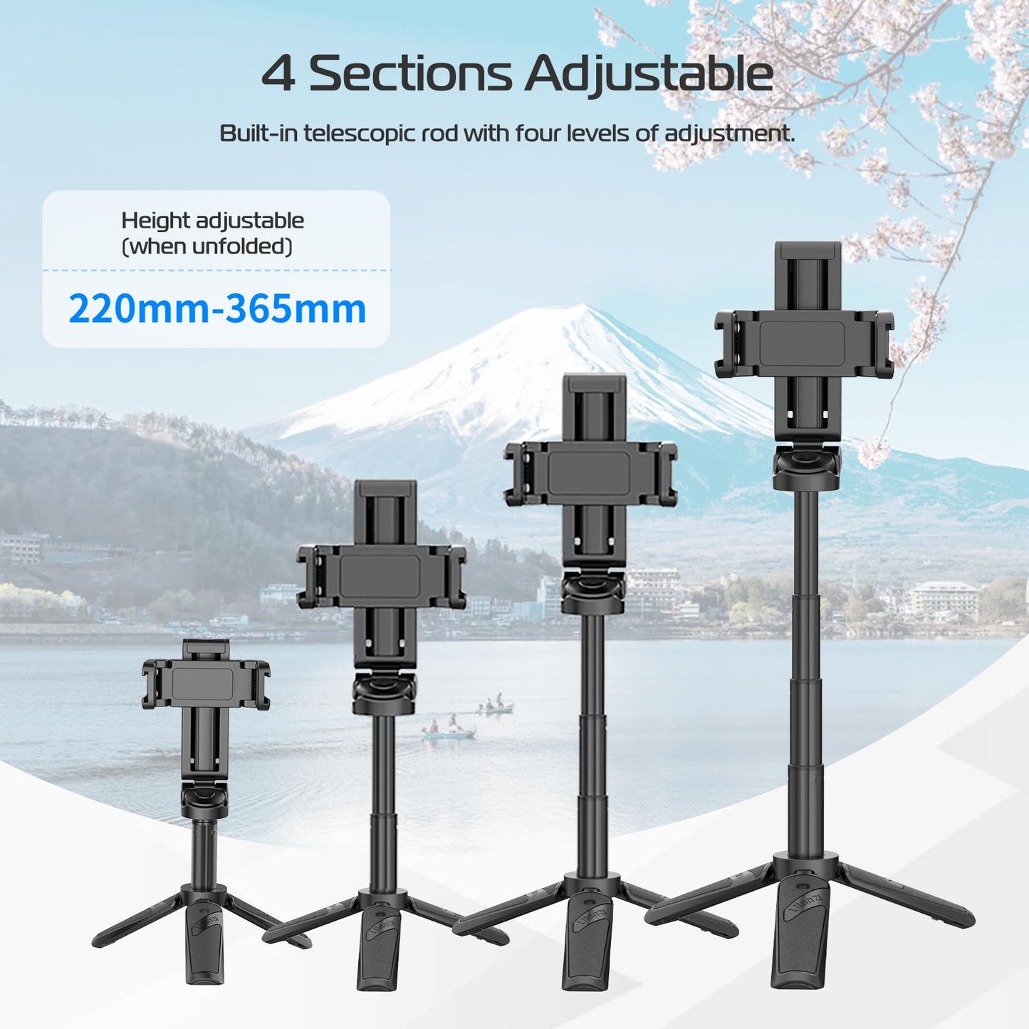 🔥2025 NEW SALE - 49% OFF🔥Extendable Grip Phone Tripod with Detachable Remote (Pocket Size)
