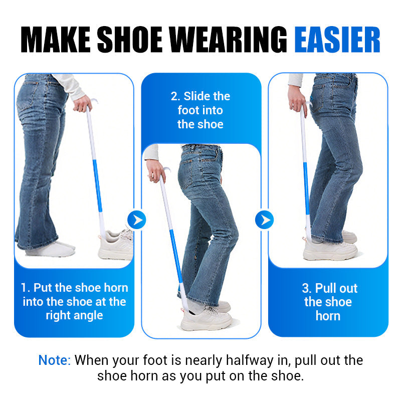 🔥Hot Sale🔥Adjustable Long Shoe Horn with Sock Remover for Seniors