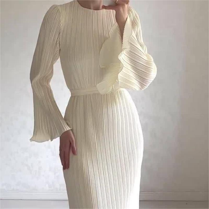 💕New Elegant Flare Sleeves Dress - Timeless & Flattering