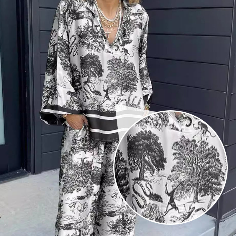 🌸Up to 50% OFF🌿The printed, loose-fitting suit for women in plus sizes🔥