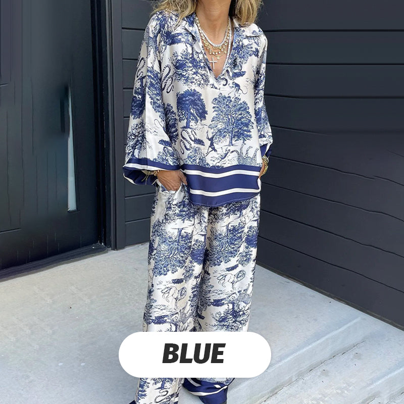 🌸Up to 50% OFF🌿The printed, loose-fitting suit for women in plus sizes🔥