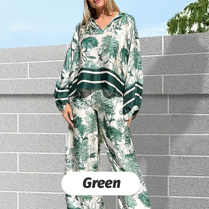 🌸Up to 50% OFF🌿The printed, loose-fitting suit for women in plus sizes🔥