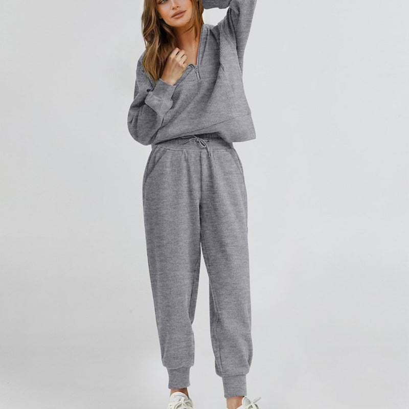Long Sleeve Half Zip Sweatsuits Set📣