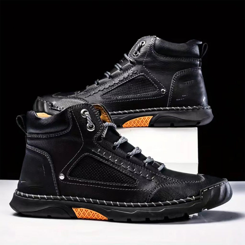 💥Hot Sale--50% Off💥Stylish Hand-Stitched Flat Sole Men's Boots💥Ultimate comfort💥