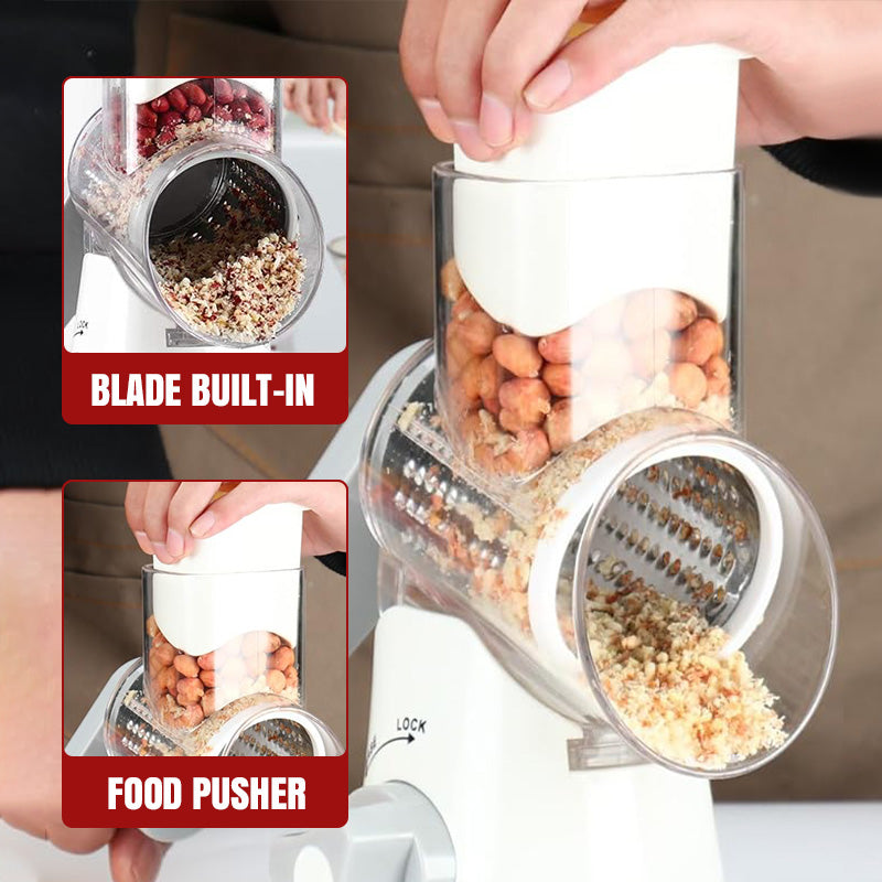 🔥 2025 Kitchen Sale 50% OFF🔥 Multifunctional Manual Rotary Grater & Chopper 🚀🥕