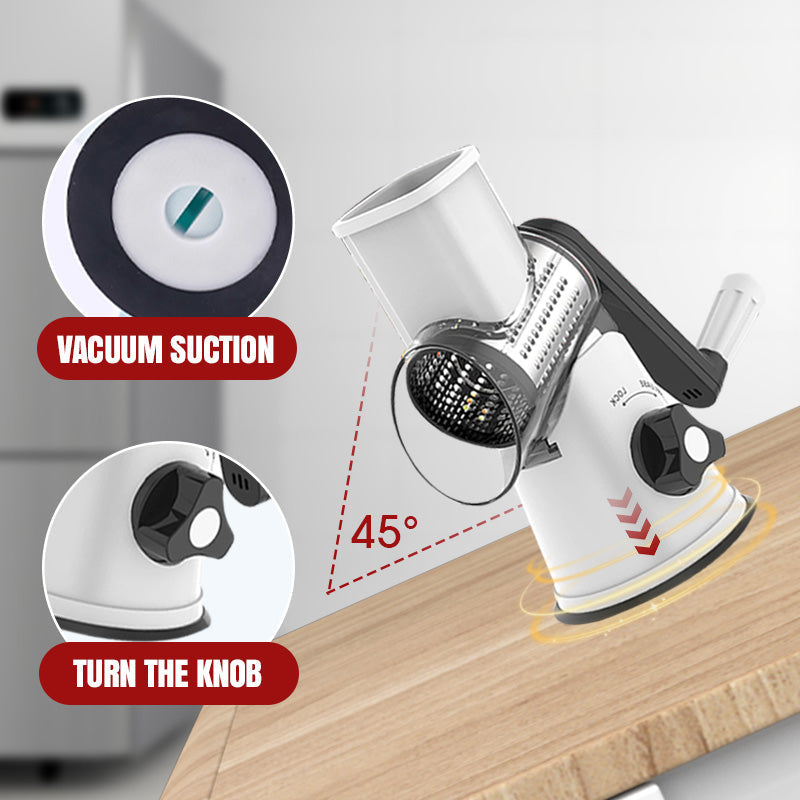 🔥 2025 Kitchen Sale 50% OFF🔥 Multifunctional Manual Rotary Grater & Chopper 🚀🥕