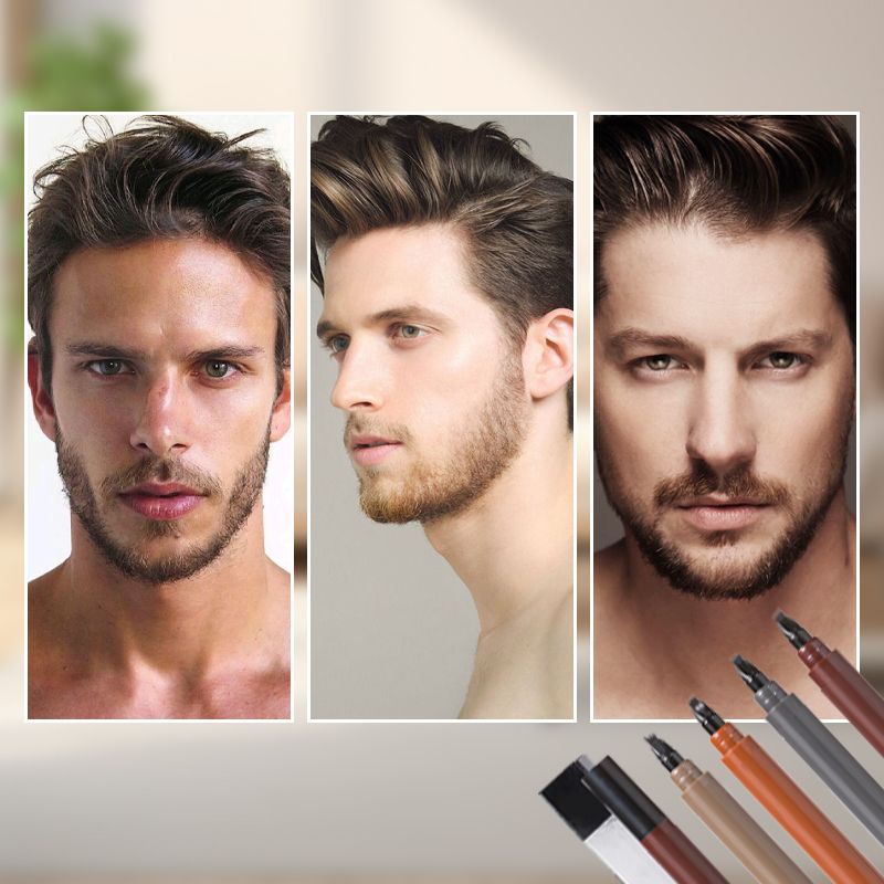 Waterproof Four-tip Beard and Eyebrow Pen✨