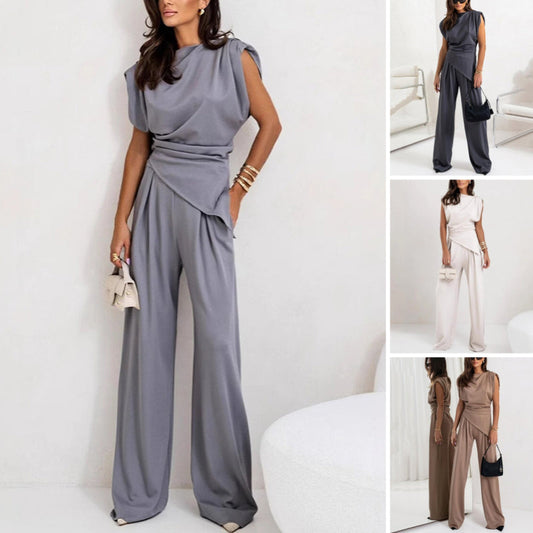 💥Hot Sales-49% OFF🔥Women’s Elegant Solid Color Two-Piece Set