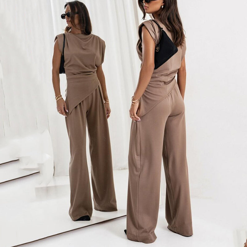 💥Hot Sales-49% OFF🔥Women’s Elegant Solid Color Two-Piece Set
