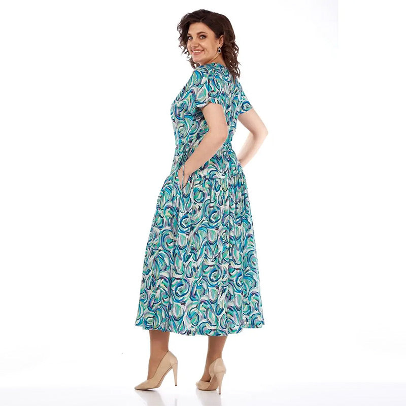 🔥Promotion - 49% discount🎉Summer Patterned Chiffon Dress