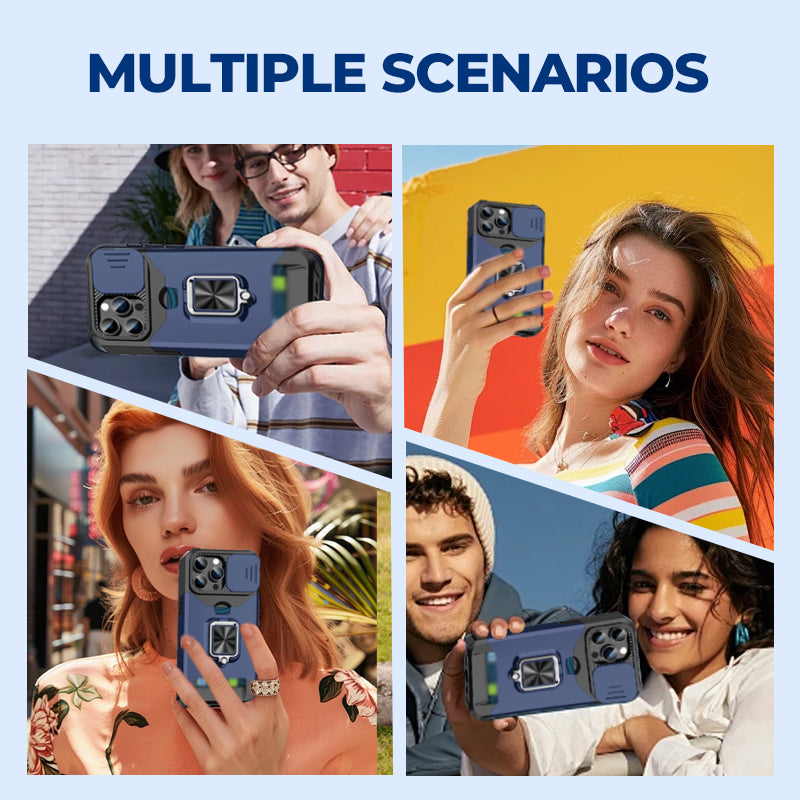 Shockproof Phone Case with Sliding Camera Cover