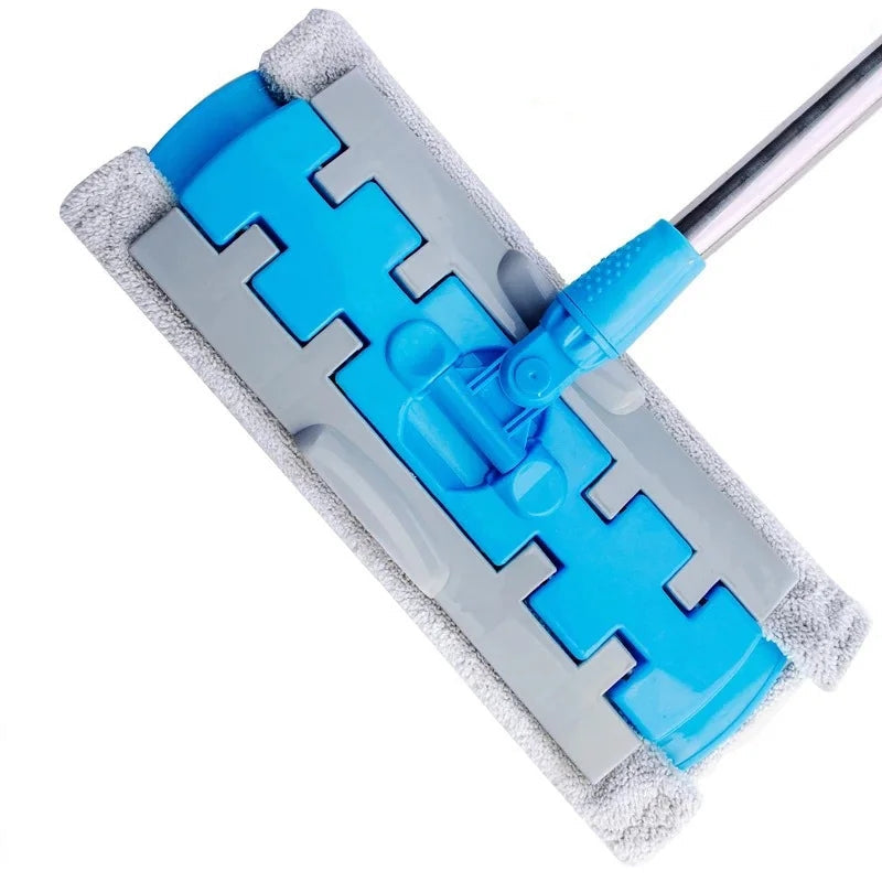 🔥Hot Sale 50% OFF⏳Flat Mop with Stainless Steel Handle with Reusable Washable Mop Cloths