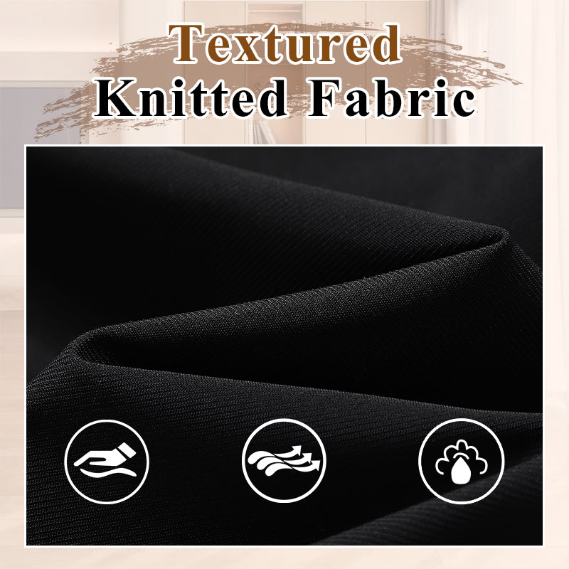 Knitted Vest & Patchwork Midi Skirt 2-Piece Set